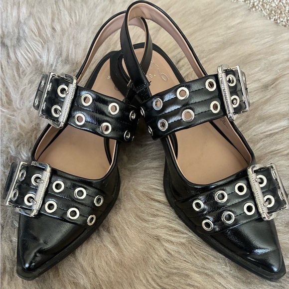 Buckle Slingback Flats - Picture 3 of 4